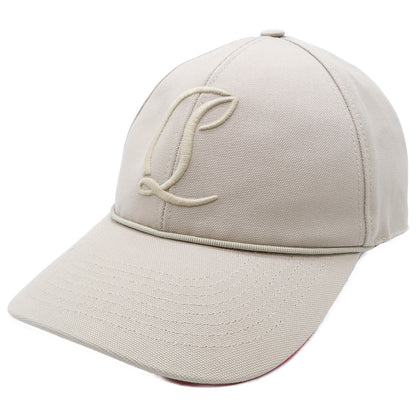 Christian Louboutin クリスチャンルブタン 3235373F701 Mooncrest/ムーンクレスト CLロゴ刺繍 ベースボールキャップ 帽子 M