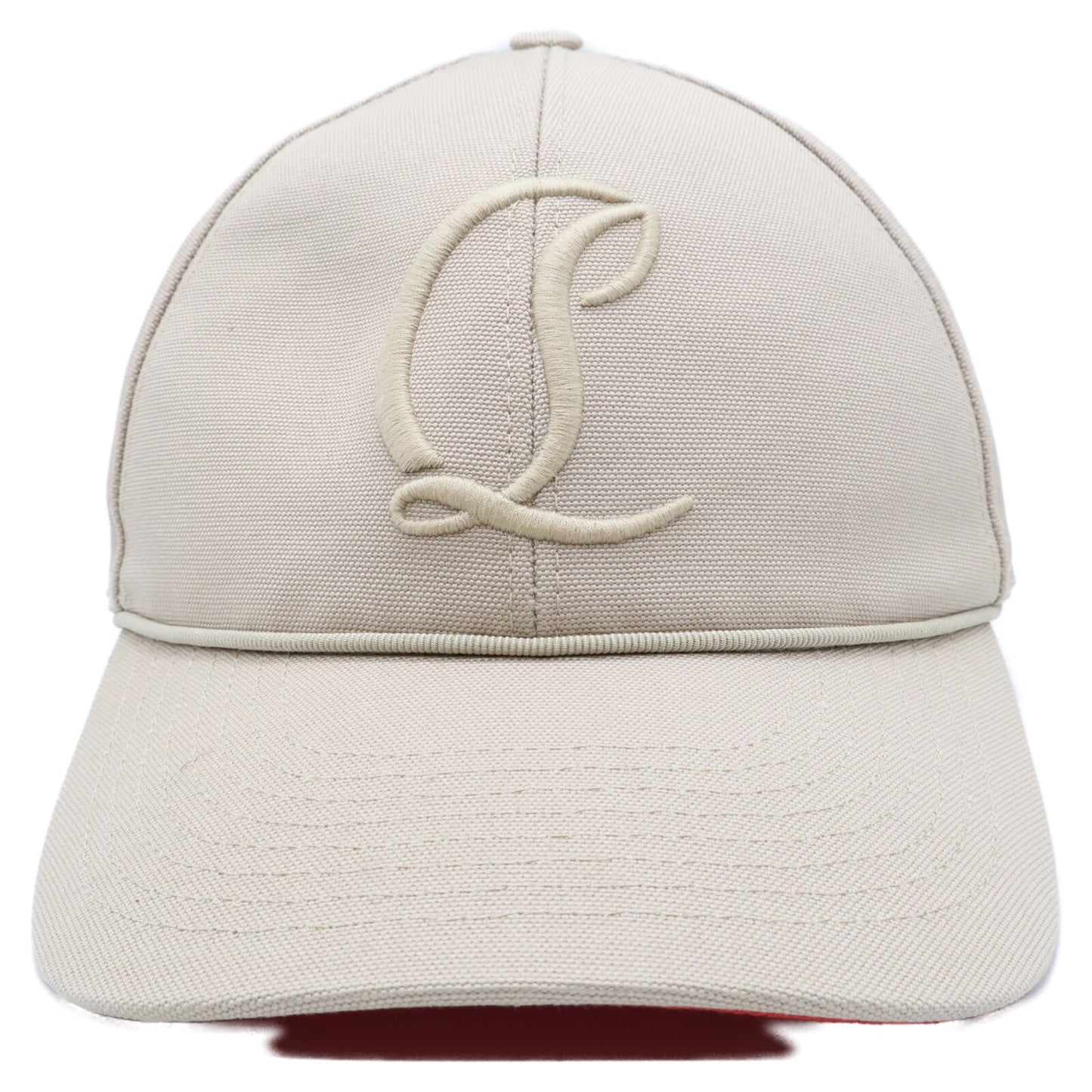 Christian Louboutin クリスチャンルブタン 3235373F701 Mooncrest/ムーンクレスト CLロゴ刺繍 ベースボールキャップ 帽子 M