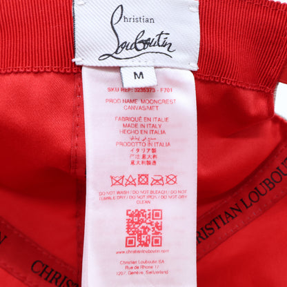 Christian Louboutin クリスチャンルブタン 3235373F701 Mooncrest/ムーンクレスト CLロゴ刺繍 ベースボールキャップ 帽子 M
