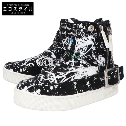 WHITE FLAGS ホワイトフラッグス 【×haculla】 ペイントデザイン ハイカットスニーカー シューズ 24.5