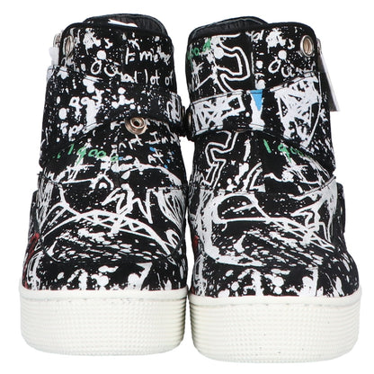 WHITE FLAGS ホワイトフラッグス 【×haculla】 ペイントデザイン ハイカットスニーカー シューズ 24.5