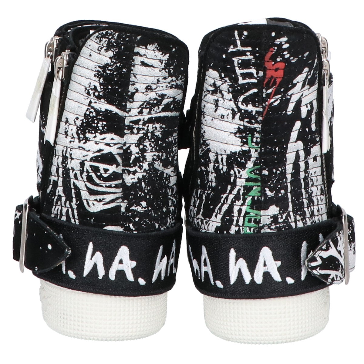 WHITE FLAGS ホワイトフラッグス 【×haculla】 ペイントデザイン ハイカットスニーカー シューズ 24.5
