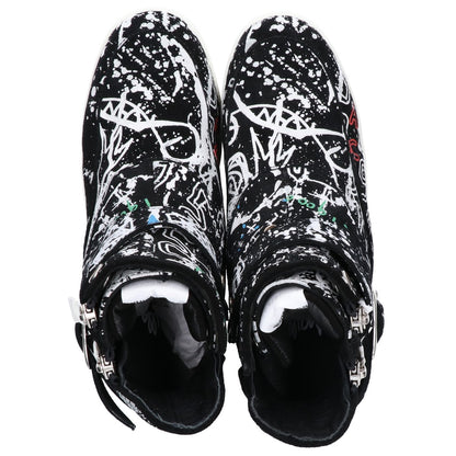 WHITE FLAGS ホワイトフラッグス 【×haculla】 ペイントデザイン ハイカットスニーカー シューズ 24.5