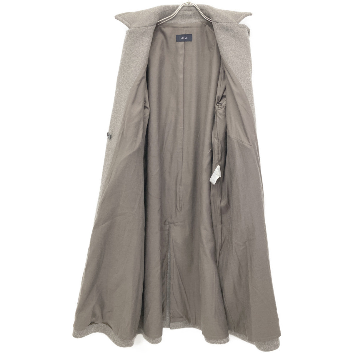 YLEVE イレーヴ 168-2210205 22年 ｸﾞﾚｰｼﾞｭ SUPER 100S MELTON BELTED COAT ﾁｪｽﾀｰｺｰﾄ コート 2