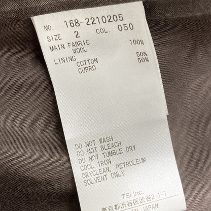 YLEVE イレーヴ 168-2210205 22年 ｸﾞﾚｰｼﾞｭ SUPER 100S MELTON BELTED COAT ﾁｪｽﾀｰｺｰﾄ コート 2