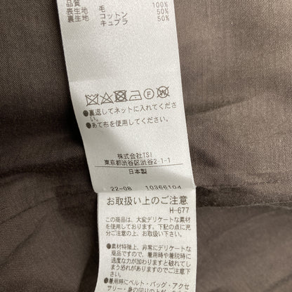 YLEVE イレーヴ 168-2210205 22年 ｸﾞﾚｰｼﾞｭ SUPER 100S MELTON BELTED COAT ﾁｪｽﾀｰｺｰﾄ コート 2