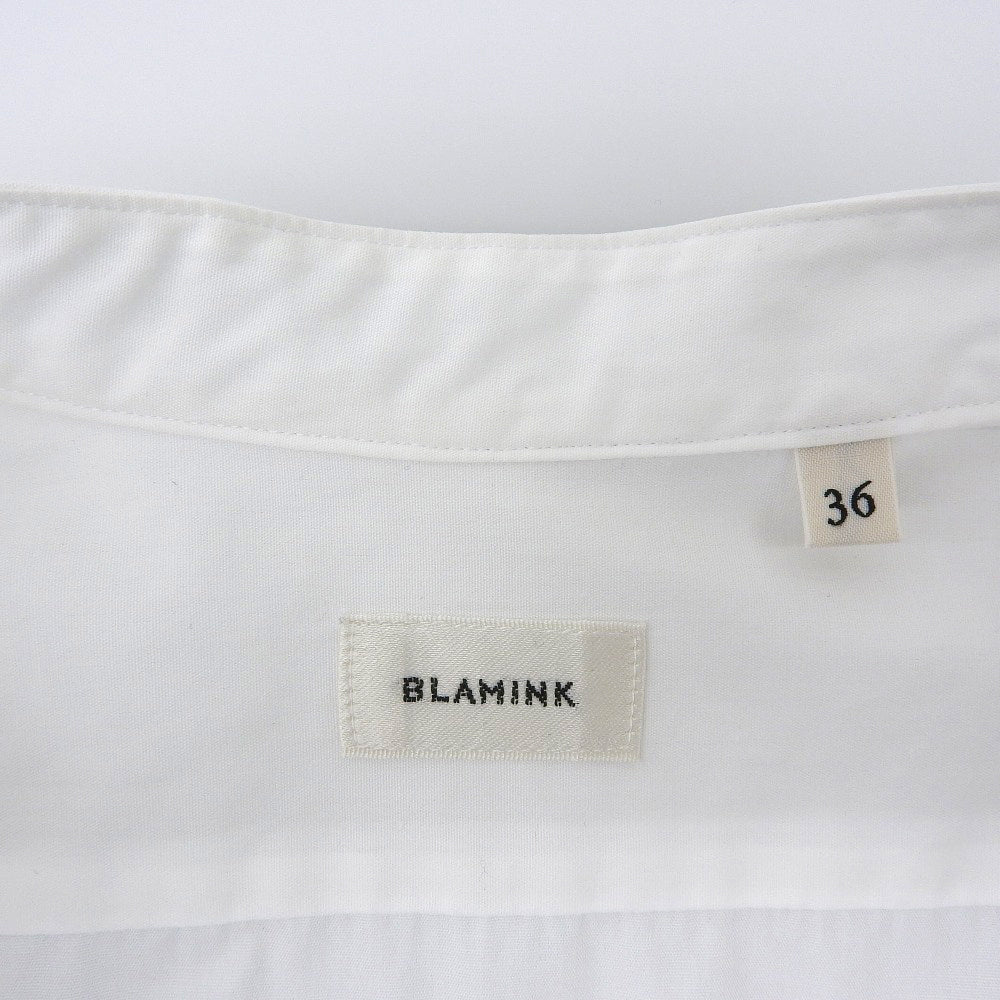 BLAMINK ブラミンク コットン バンドカラーシャツ トップス レディース ホワイト 36 7911-230-0127 トップス 36