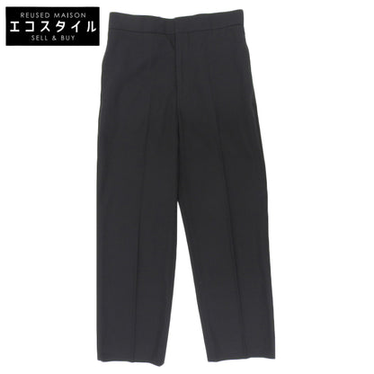 BLAMINK ブラミンク コットン センタープレス スラックス ボトムス レディース ブラック 36 ボトムス 36