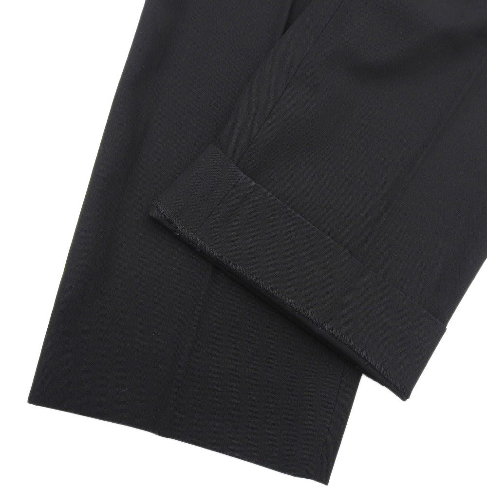 BLAMINK ブラミンク コットン センタープレス スラックス ボトムス レディース ブラック 36 ボトムス 36