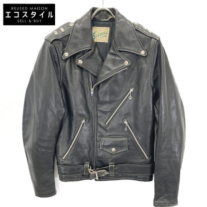 VINTAGE ヴィンテージ 【GRAIS】50年代 ﾌﾞﾗｯｸ ﾀﾞﾌﾞﾙﾗｲﾀﾞｰｽｼﾞｬｹｯﾄ CONMATICｼﾞｯﾌﾟ ジャケット 表記なし