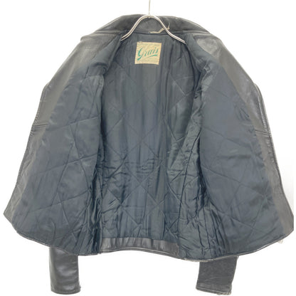 VINTAGE ヴィンテージ 【GRAIS】50年代 ﾌﾞﾗｯｸ ﾀﾞﾌﾞﾙﾗｲﾀﾞｰｽｼﾞｬｹｯﾄ CONMATICｼﾞｯﾌﾟ ジャケット 表記なし