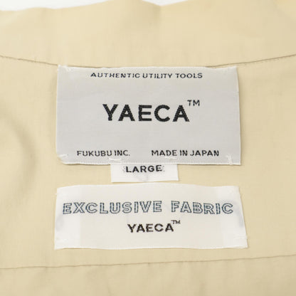 YAECA ヤエカ 15128 コットン クロスジップシャツ トップス L