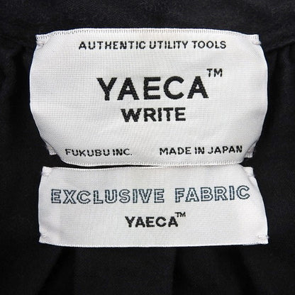 YAECA ヤエカ ロングスリーブ ギャザーワンピース ワンピース レディース コットンリネン ブラック M 98159 ワンピース M