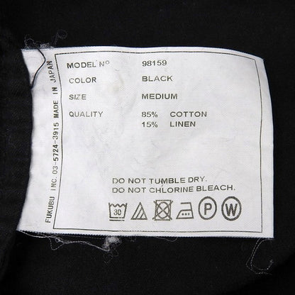 YAECA ヤエカ ロングスリーブ ギャザーワンピース ワンピース レディース コットンリネン ブラック M 98159 ワンピース M