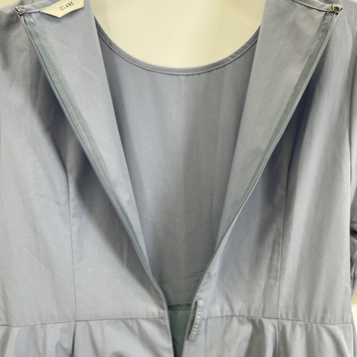 CLANE クラネ 12112-5062 コットン ショートスリーブ ワイドベルトマキシ ワンピース 1