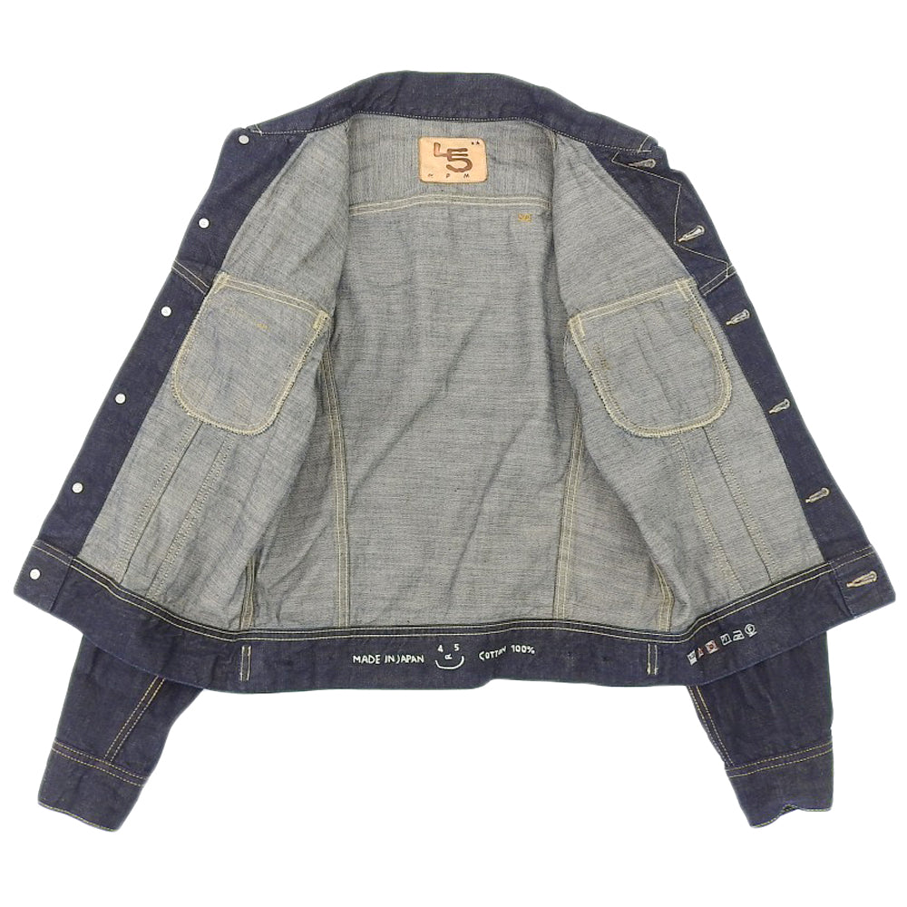 45rpm フォーティファイブアールピーエム ライ麦デニムの908 Gジャン ジャケット レディース インディゴ 2 ジャケット 2