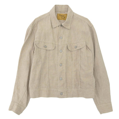 45R フォーティファイブ アール 美品 リネンの908Gジャン ジャケット レディース ベージュ 80510092 ジャケット ―