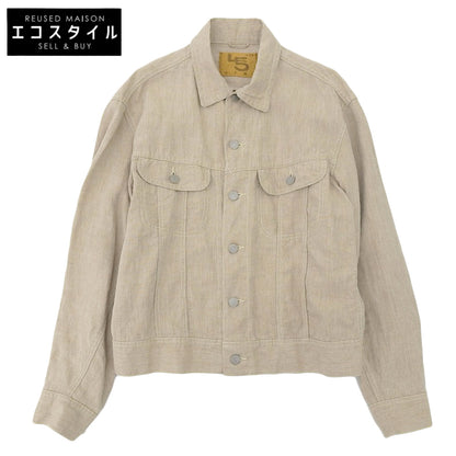45R フォーティファイブ アール 美品 リネンの908Gジャン ジャケット レディース ベージュ 80510092 ジャケット ―