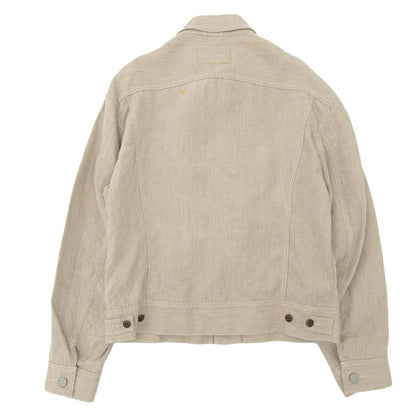 45R フォーティファイブ アール 美品 リネンの908Gジャン ジャケット レディース ベージュ 80510092 ジャケット ―
