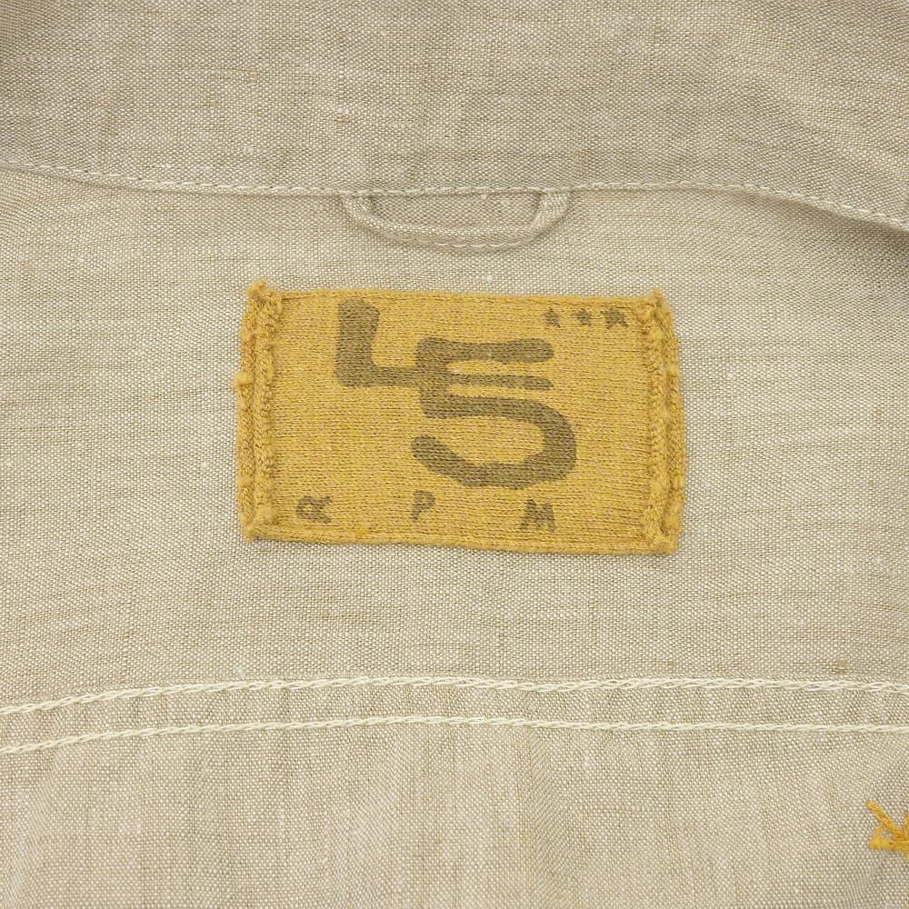 45R フォーティファイブ アール 美品 リネンの908Gジャン ジャケット レディース ベージュ 80510092 ジャケット ―