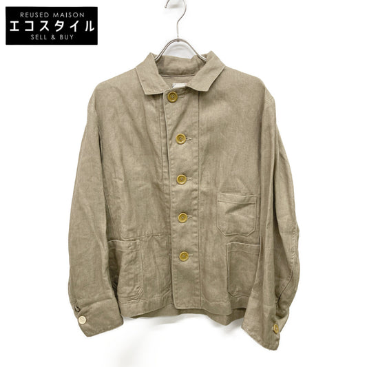 45R フォーティファイブ アール 80210051 ﾍﾞｰｼﾞｭ ﾘﾈﾝﾍﾘﾝﾎﾞｰﾝの908ｵｰｼｬﾝｵｰﾙ オーバーオール オールインワン 2