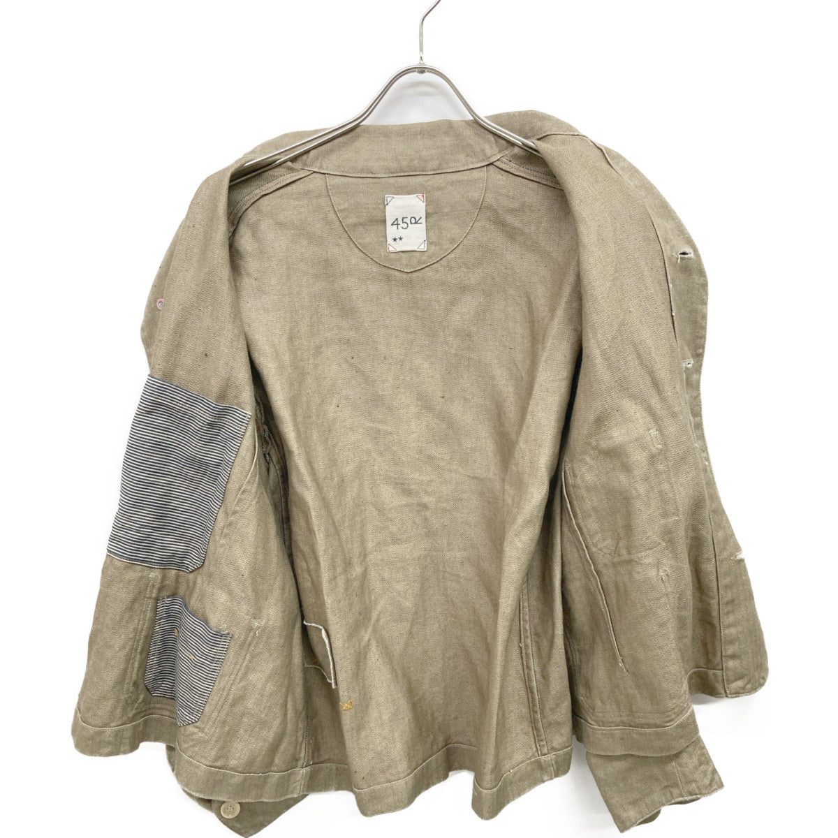 45R フォーティファイブ アール 80210051 ﾍﾞｰｼﾞｭ ﾘﾈﾝﾍﾘﾝﾎﾞｰﾝの908ｵｰｼｬﾝｵｰﾙ オーバーオール オールインワン 2