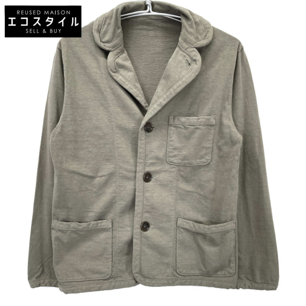 45R フォーティファイブ アール 80770192 ｶｰｷ でこぼこ天竺の908ﾁﾛﾘｱﾝｶｰﾃﾞｨｶﾞﾝ トップス 2