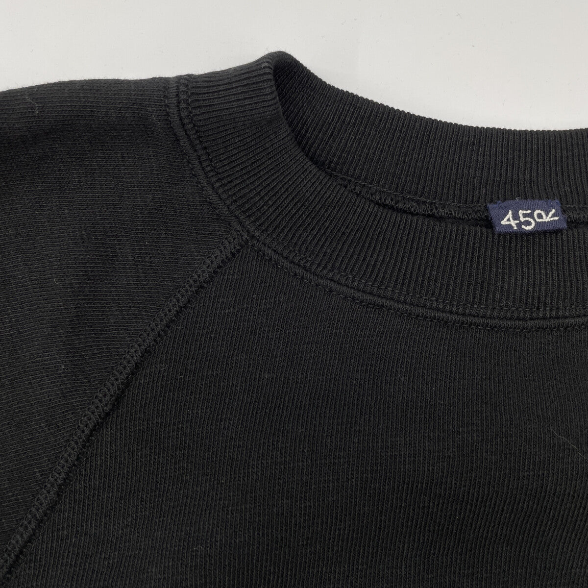 45R フォーティファイブ アール 81270304 ﾌﾞﾗｯｸ 裏毛の908ﾗｸﾞﾗﾝｽｳｪｯﾄ トップス 03