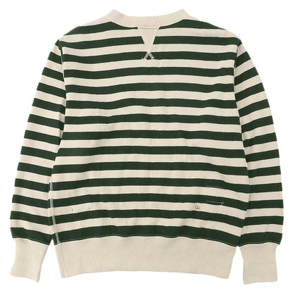 45R フォーティファイブ アール スムースニットの908ボーダーヨークネック トップス レディース ベージュ グリーン 80280421 トップス ―