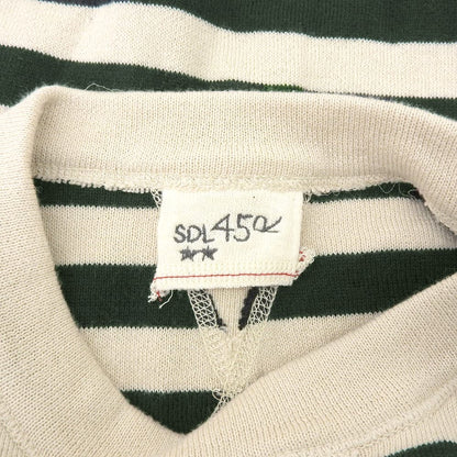 45R フォーティファイブ アール スムースニットの908ボーダーヨークネック トップス レディース ベージュ グリーン 80280421 トップス ―