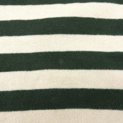 45R フォーティファイブ アール スムースニットの908ボーダーヨークネック トップス レディース ベージュ グリーン 80280421 トップス ―