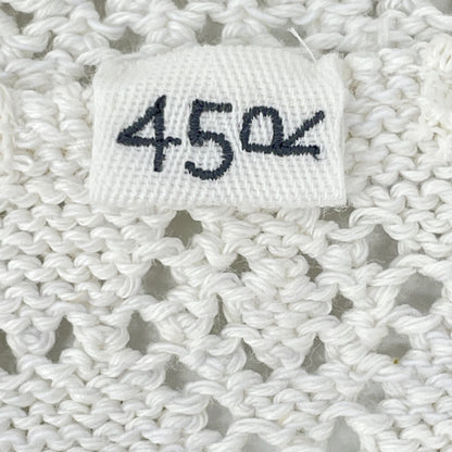 45R フォーティファイブ アール 70480011 ﾎﾜｲﾄ ﾚｰｽdeﾆｯﾄのｶｰﾃﾞｨｶﾞﾝ トップス 03