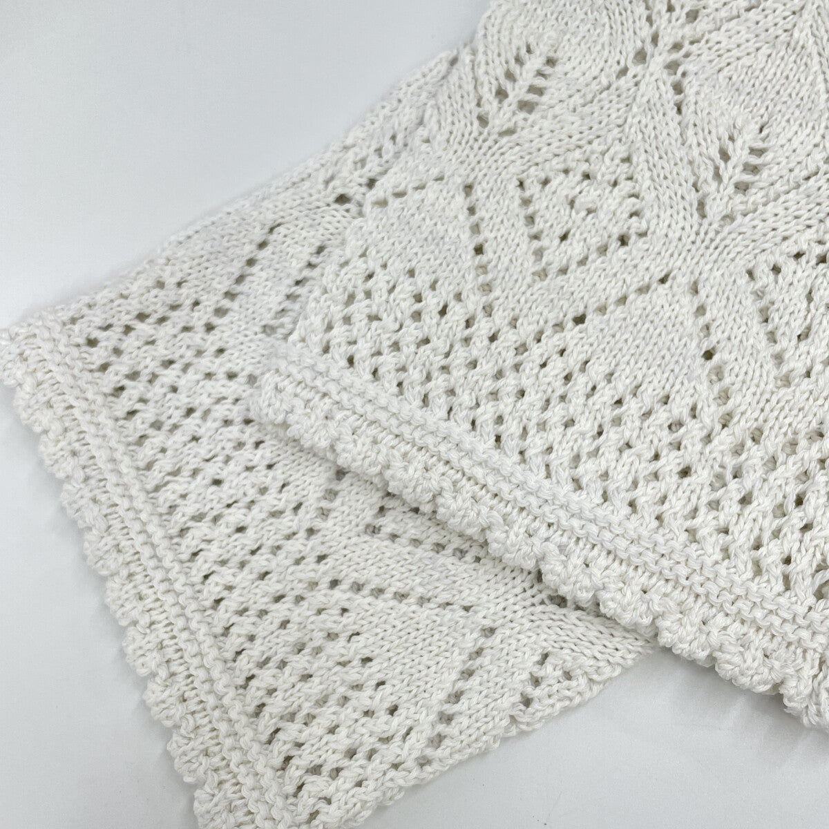 45R フォーティファイブ アール 70480011 ﾎﾜｲﾄ ﾚｰｽdeﾆｯﾄのｶｰﾃﾞｨｶﾞﾝ トップス 03