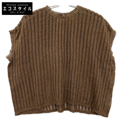 45R フォーティファイブ アール 70580062 ﾌﾞﾗｳﾝ ｷﾞﾏﾆｯﾄｿｰのﾚｰｽMｼｬﾂ トップス 表記なし