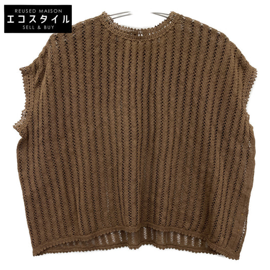 45R フォーティファイブ アール 70580062 ﾌﾞﾗｳﾝ ｷﾞﾏﾆｯﾄｿｰのﾚｰｽMｼｬﾂ トップス 表記なし