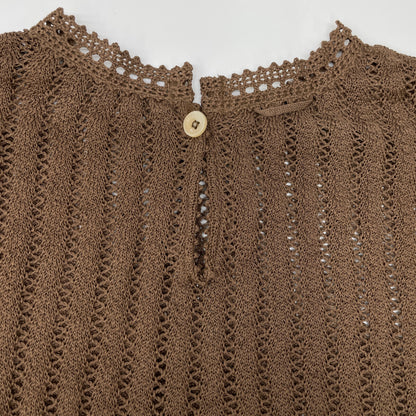 45R フォーティファイブ アール 70580062 ﾌﾞﾗｳﾝ ｷﾞﾏﾆｯﾄｿｰのﾚｰｽMｼｬﾂ トップス 表記なし