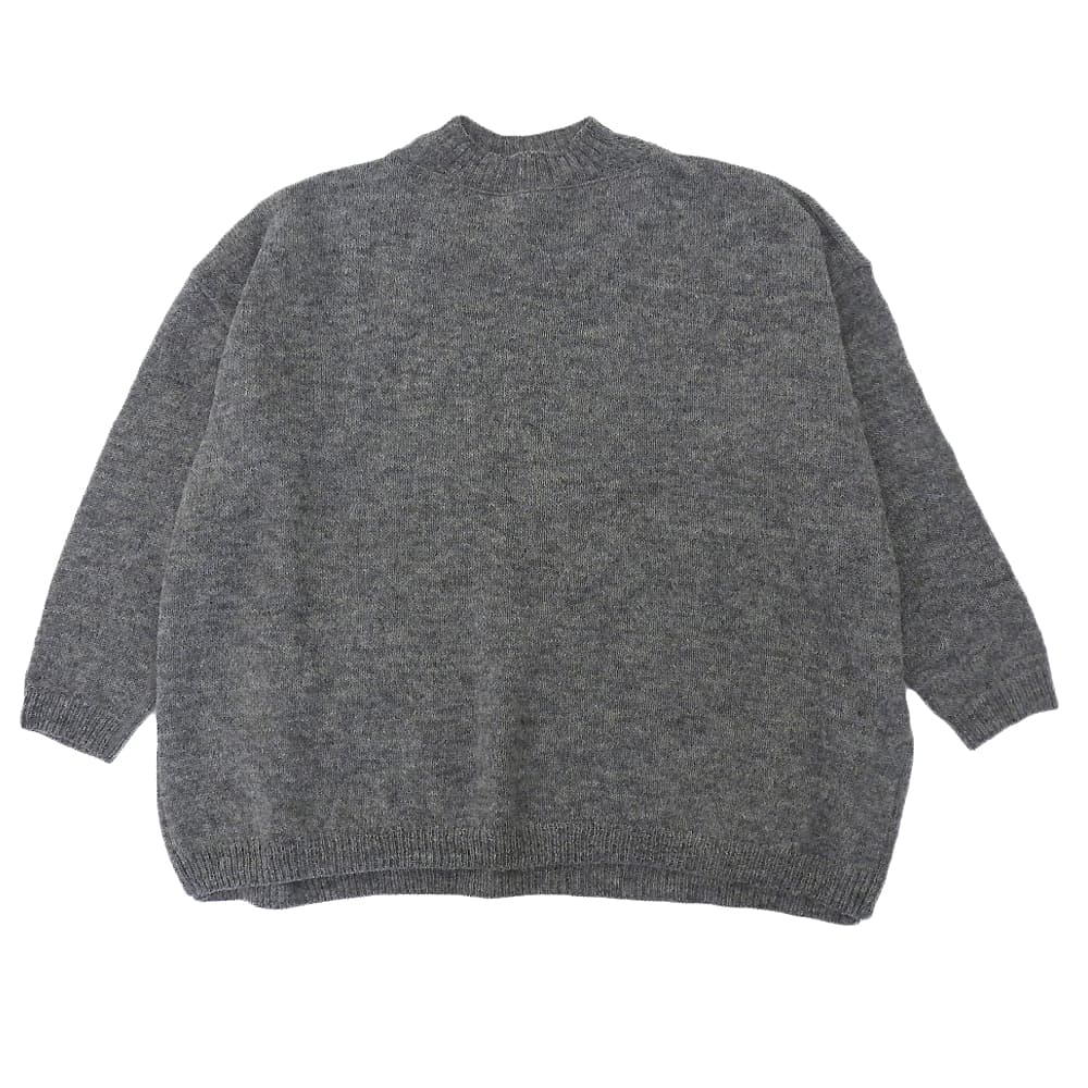 45R フォーティファイブ アール 美品 シェットランド超ガーゼのビッグスリット トップス レディース グレー 61080033 トップス ―