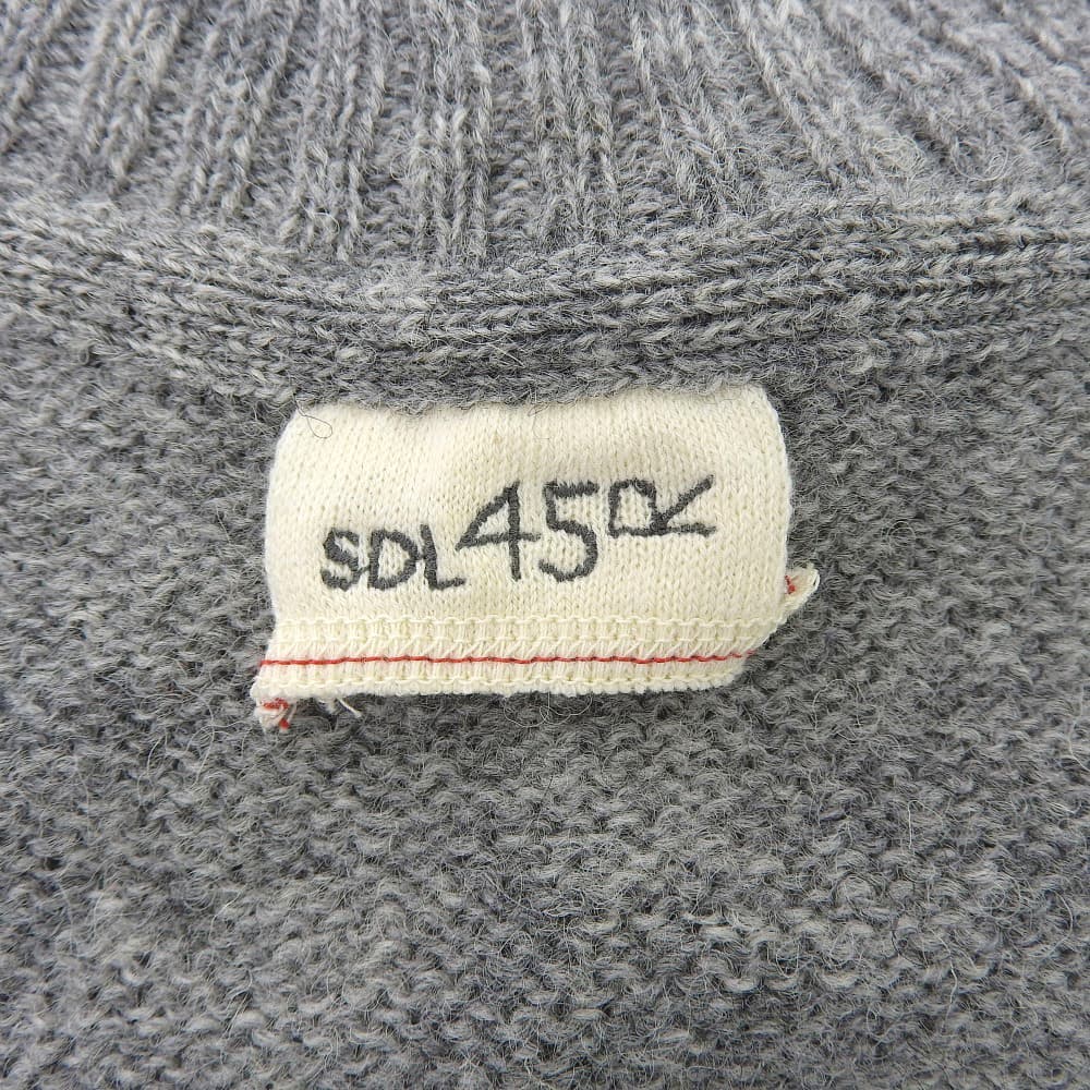 45R フォーティファイブ アール 美品 シェットランド超ガーゼのビッグスリット トップス レディース グレー 61080033 トップス ―