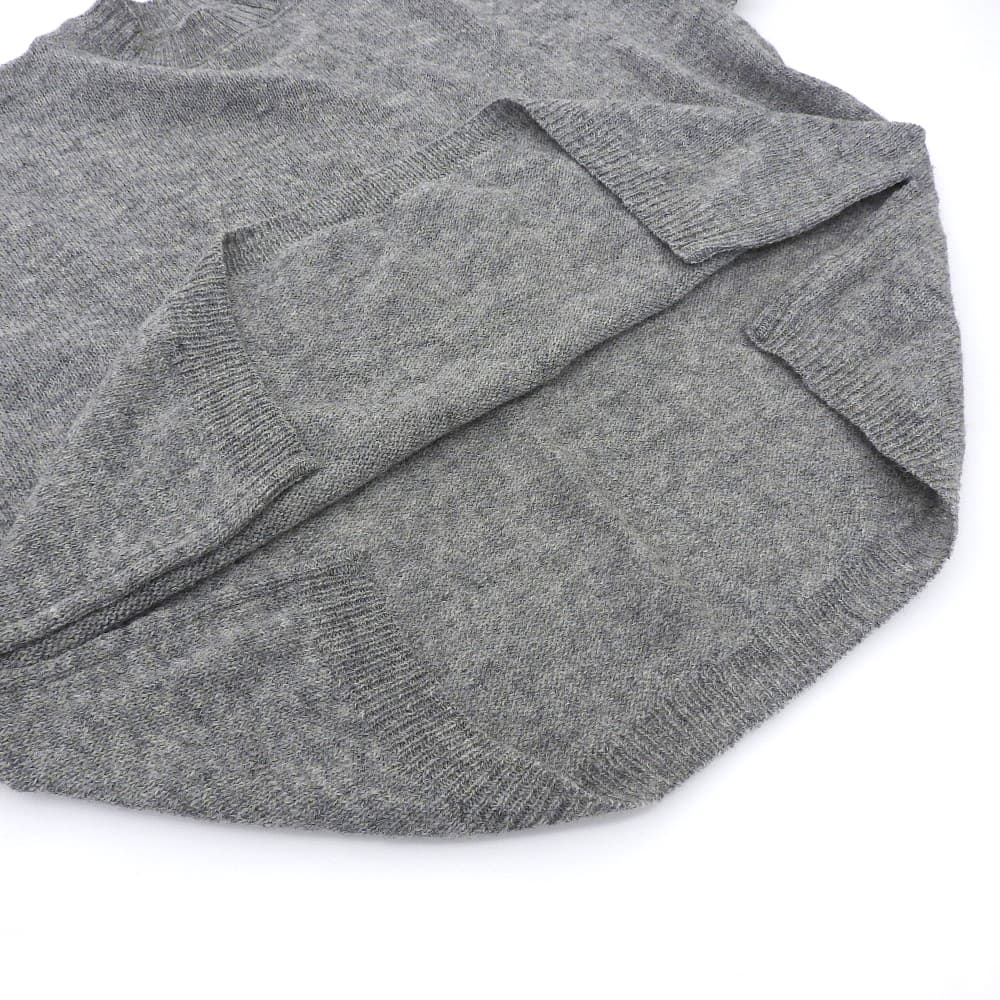 45R フォーティファイブ アール 美品 シェットランド超ガーゼのビッグスリット トップス レディース グレー 61080033 トップス ―