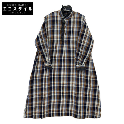 45R フォーティファイブ アール 71150104 ﾏﾙﾁｶﾗｰ 藍ざっくりﾈﾙのｸﾞｰｸﾞｰﾄﾞﾚｽ ワンピース 表記なし