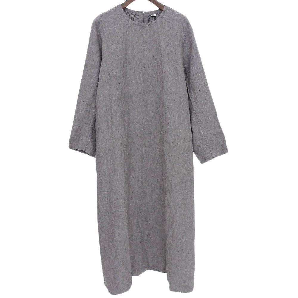 45R フォーティファイブ アール インドリネンのドレス ワンピース レディース グレー 7045086 ワンピース ―