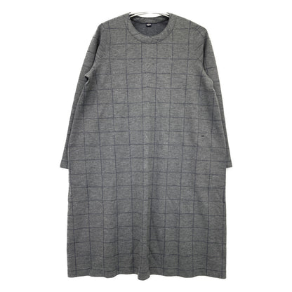 45R フォーティファイブ アール 5095027 ｸﾞﾚｰ ｳｰﾙ100 ｳｨﾝﾄﾞﾍﾟﾝﾁｪｯｸﾜﾝﾋﾟｰｽ ﾄﾞﾚｽ ワンピース 表記なし