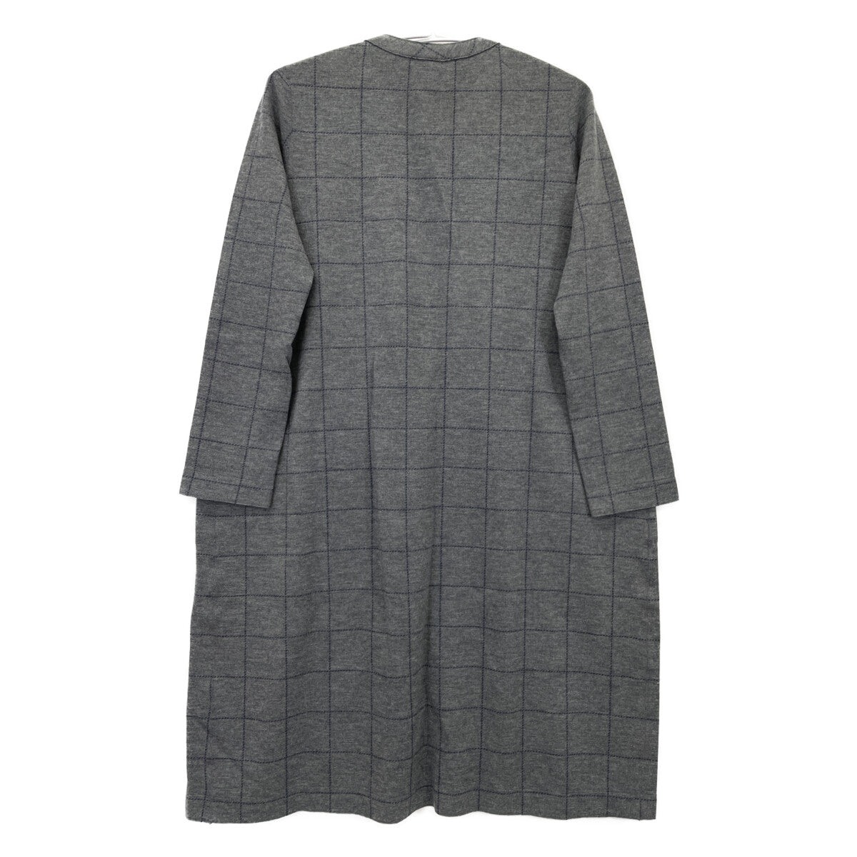 45R フォーティファイブ アール 5095027 ｸﾞﾚｰ ｳｰﾙ100 ｳｨﾝﾄﾞﾍﾟﾝﾁｪｯｸﾜﾝﾋﾟｰｽ ﾄﾞﾚｽ ワンピース 表記なし