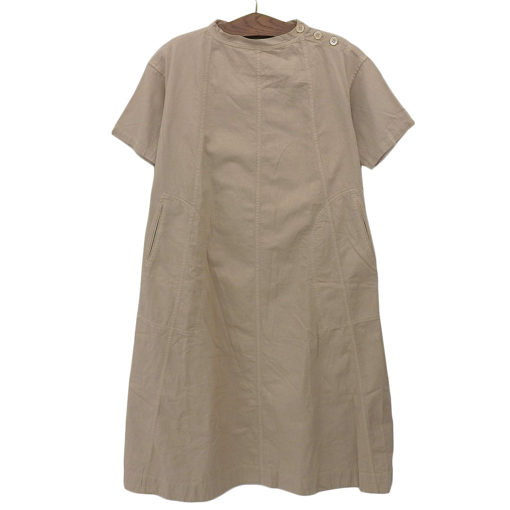 45R フォーティファイブ アール シャツ チノドレス 半袖ワンピース レディース コットン ベージュ 5065088 ワンピース ―