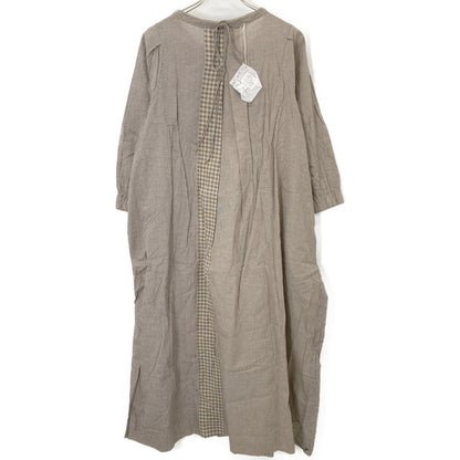 45R フォーティファイブ アール 70650292 ﾌﾞﾗｳﾝ 梅雨風ｶﾃﾞｨﾐｯｸｽのﾀｯｸﾄﾞﾚｽ ワンピース OO