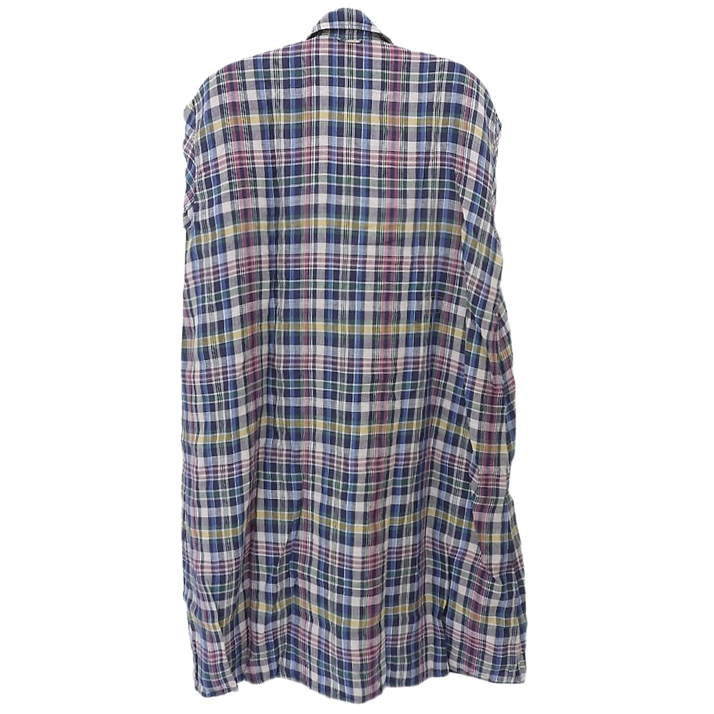 45R フォーティファイブ アール 美品 インドリネンマドラスのフレアMドレス ワンピース レディース マルチカラー 70550272 ワンピース ―