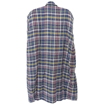 45R フォーティファイブ アール 美品 インドリネンマドラスのフレアMドレス ワンピース レディース マルチカラー 70550272 ワンピース ―