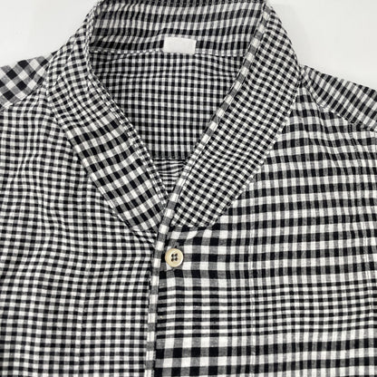 45R フォーティファイブ アール 70450241 ﾌﾞﾗｯｸ×ﾎﾜｲﾄ 春風ｲﾝﾄﾞｶﾃﾞｨの四角ﾄﾞﾚｽ ワンピース 00