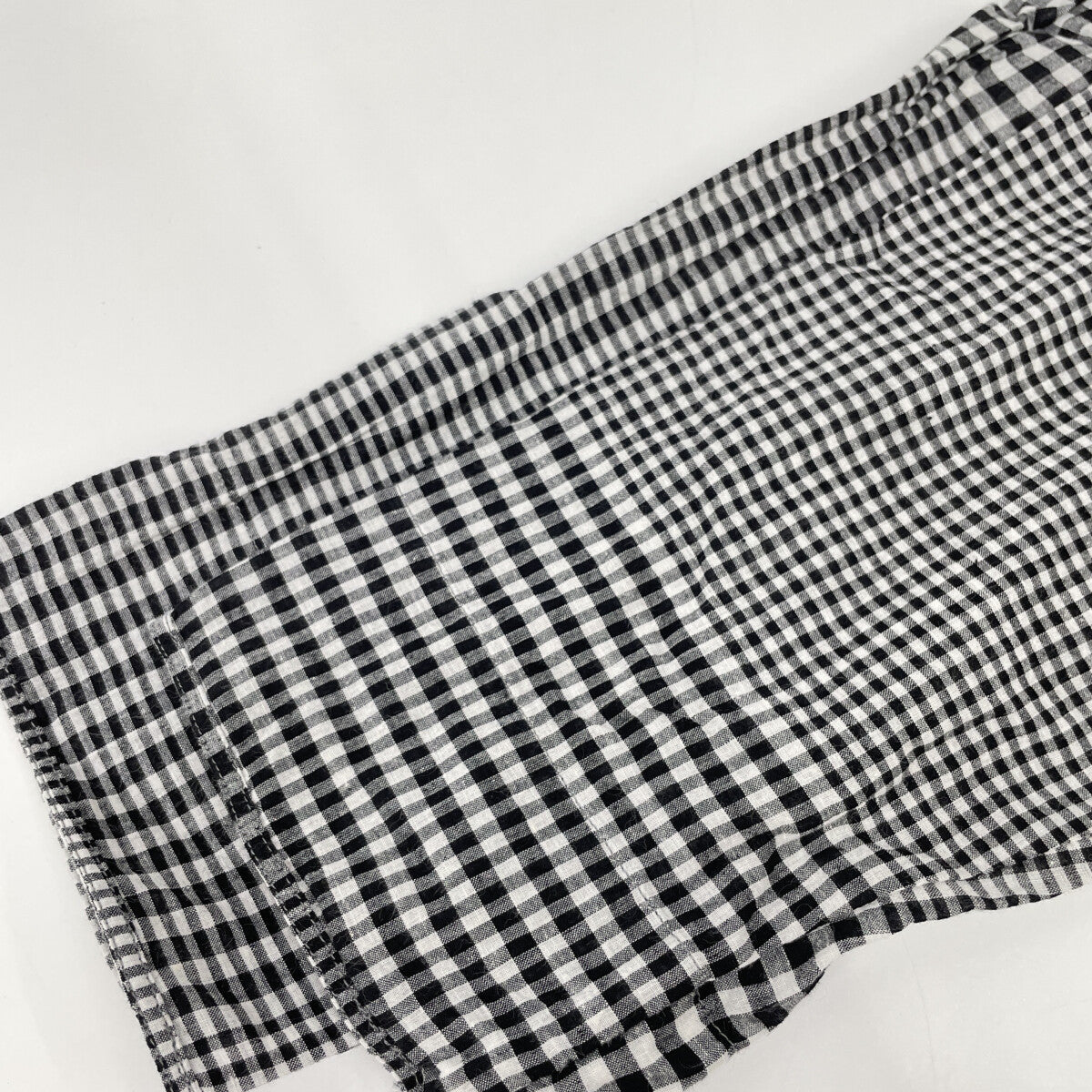 45R フォーティファイブ アール 70450241 ﾌﾞﾗｯｸ×ﾎﾜｲﾄ 春風ｲﾝﾄﾞｶﾃﾞｨの四角ﾄﾞﾚｽ ワンピース 00