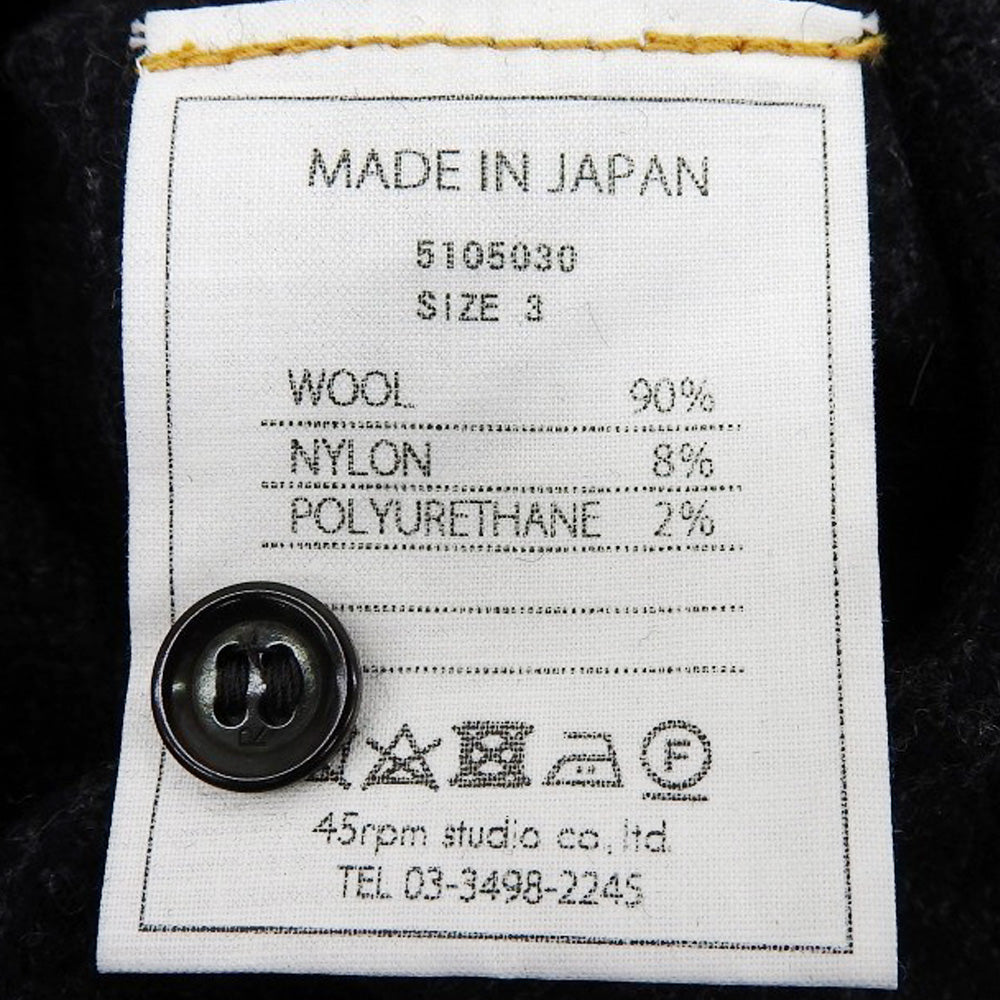 45R フォーティファイブ アール 美品 ウールツイードストレッチドレス ワンピース レディース ネイビー 3 5105030 ワンピース 36